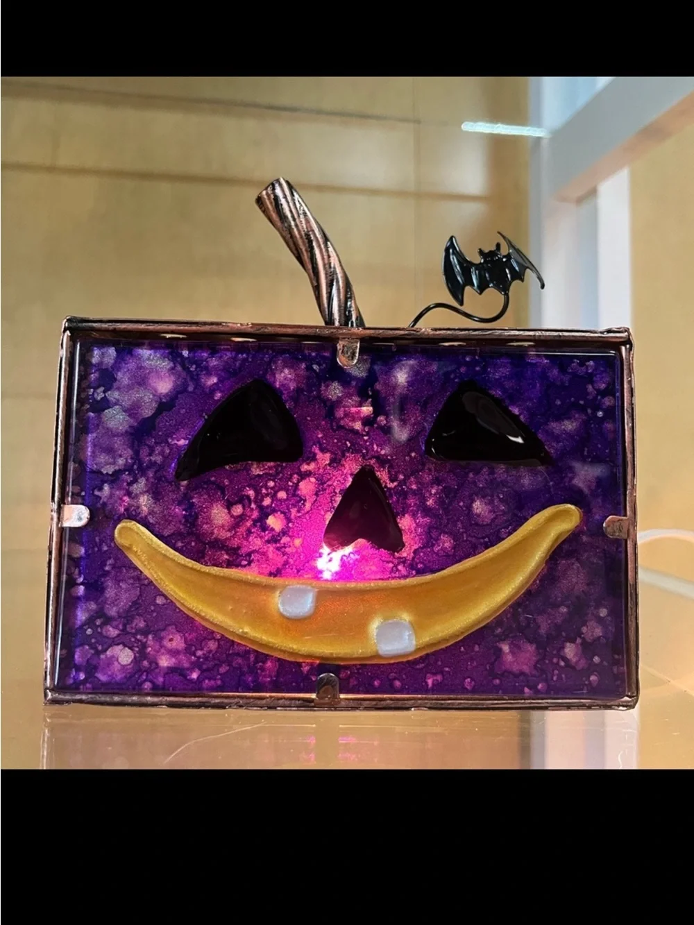 Cracker Barrel Halloween Jack-o'-lantern Tea Light candle Holder